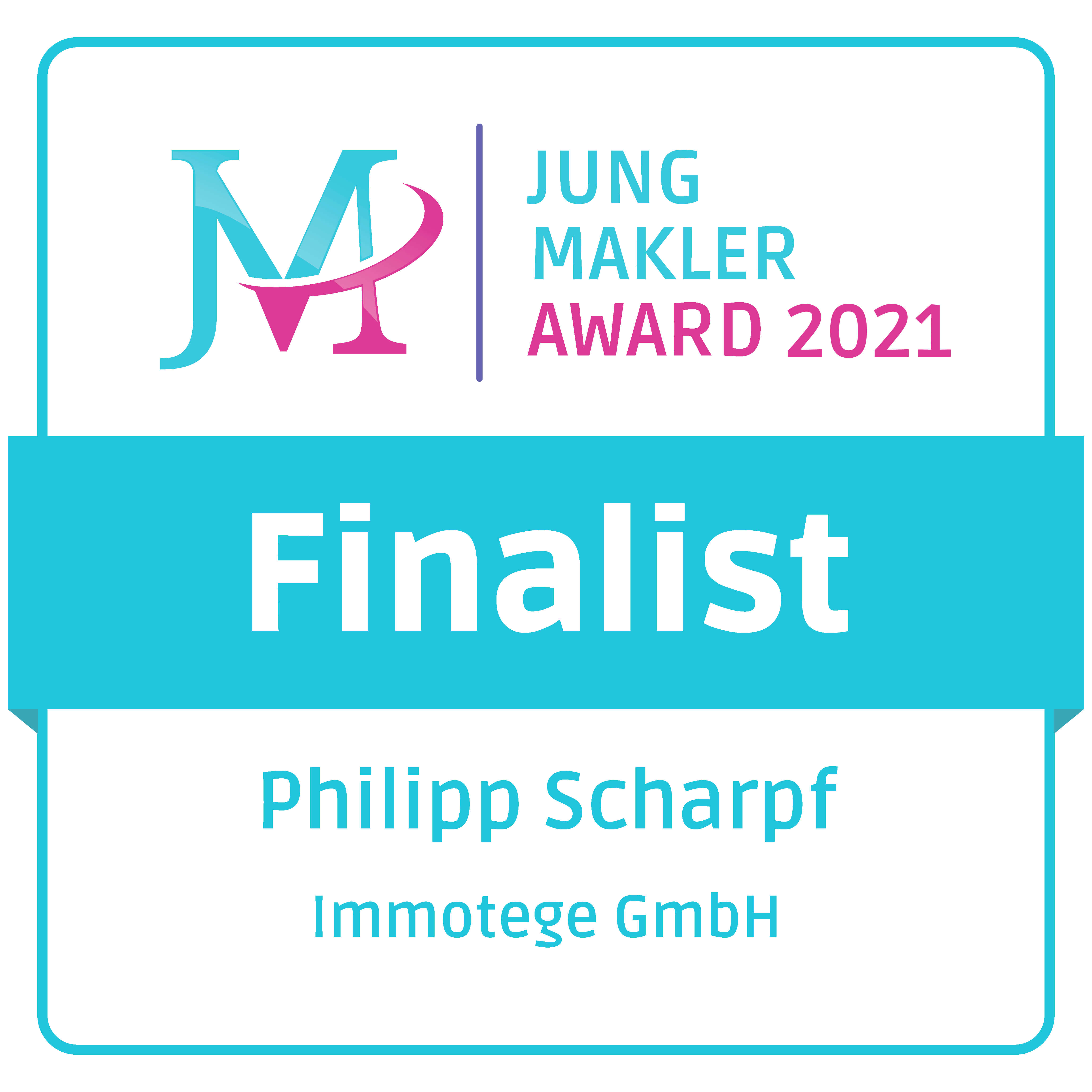 Philipp Scharpf Jung Makler Award 2021 Finalist